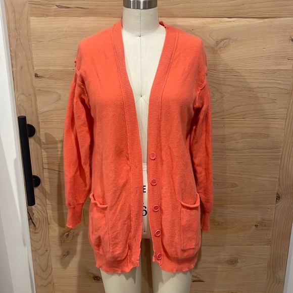 Anthropologie - Pilcro - size Medium - coral - Cashmere Cardigan